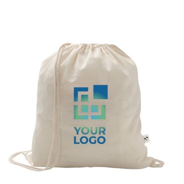 Turnbeutel aus recycelter Baumwolle und Polyester, 150 g/m2