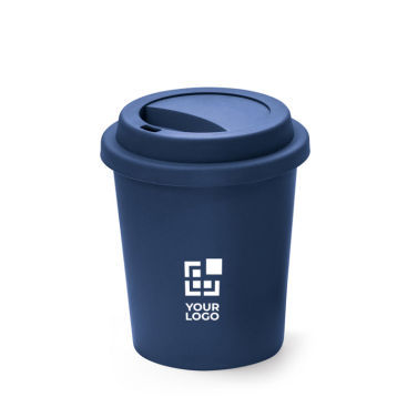 Reisebecher aus Kunststoff mit einfacher Wand, mikrowellengeeignet 350 ml
