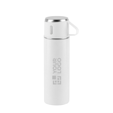 Doppelwandige Edelstahlflasche mit matter Oberfläche, 490 ml