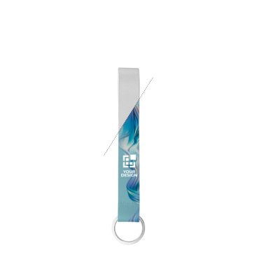 Kurzes Polyesterband zur Sublimation mit Ring 2 x 1,5 cm