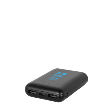 Powerbank mit Ladestandsanzeige und Anschlüssen, 8.000 mAh