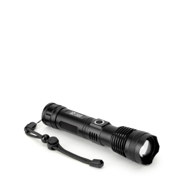 Wiederaufladbare Taschenlampe aus recyceltem Aluminium mit 500 Lumen, LED 10 W