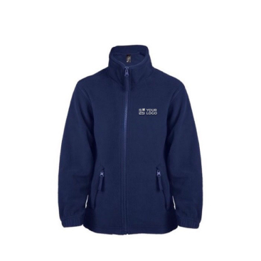 Fleecejacke für Kinder 300 g/m2 Ansicht mit Druckbereich