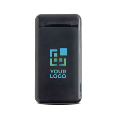 Powerbank aus recyceltem ABS mit mehreren Anschlüssen, 10.000 mAh Ansicht mit Druckbereich