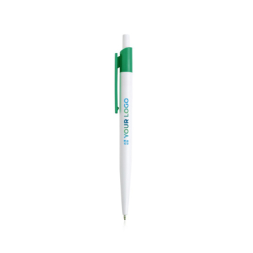 Kuli aus recyceltem Kunststoff mit Clip, blaue Tinte