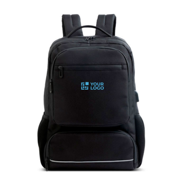 Rucksack für Laptop mit Thermotasche und Ladekabel, 15,6'' Ansicht mit Druckbereich