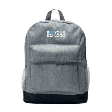 Laptop-Rucksack aus Polyester mit farbigem Boden, 13'' Ansicht mit Druckbereich