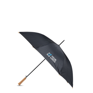 Automatischer Regenschirm mit Holzgriff, 8 Paneele, Ø 106