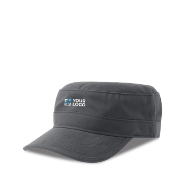 Cap aus Baumwolle mit Schirm und Klettverschluss, 280 g/m2