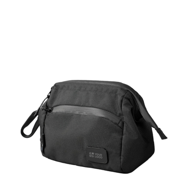 Kulturbeutel aus Meeresplastik mit kleinen Taschen, 70 g/m2
