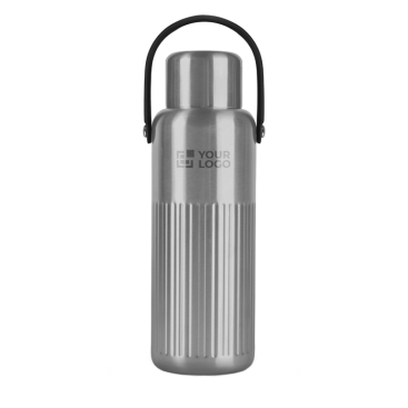 Isolier-Thermoflasche aus recyceltem Edelstahl, Becherverschluss 1 L
