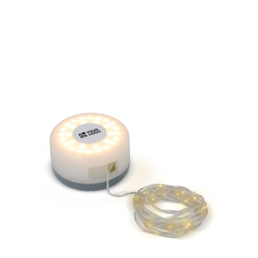 Aufrollbare LED-Lichterkette mit Akku, 8 m lang