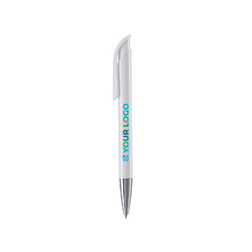 Kunststoff-Kuli mit matter Oberfläche aus der EU, blaue Tinte