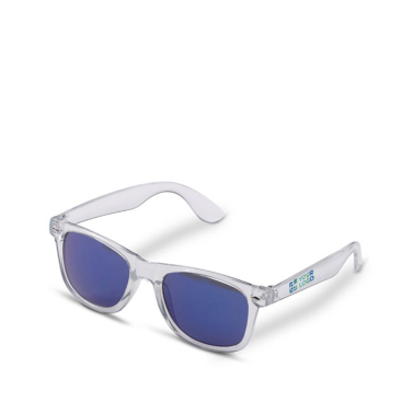 Transparente Sonnenbrille mit farbigem Rahmen, UV400-Schutz