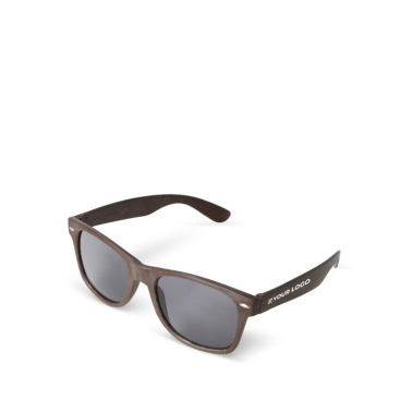 Umweltfreundliche Sonnenbrille aus Kaffeefasern mit UV400-Schutz Ansicht mit Druckbereich