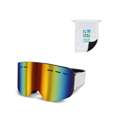 Sportbrille fürs Ski- & Snowboarden mit verstellbarem Band