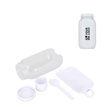 Multifunktionale Lunchbox mit Schraubdeckel und wiederverwendbarem Besteck