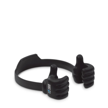 Handyhalter in Form von zwei Händen, die es halten Ansicht mit Druckbereich