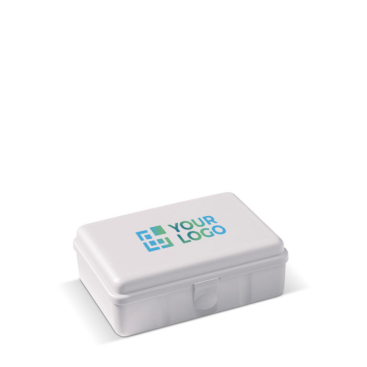 Rechteckige Lunchbox mit Clipverschluss, made in EU, 950 ml Ansicht mit Druckbereich
