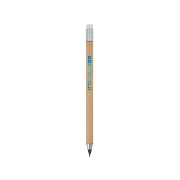 Bleistift aus farbigem Papier ohne Tinte und mit Radiergummi Ansicht mit Druckbereich
