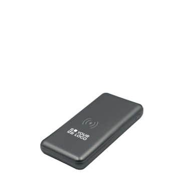 Externe Metall-Powerbank mit kabellosem Laden 8.000 mAh