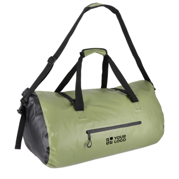 Wasserdichte Sporttasche mit Doppelgriff für Outdoor bedrucken, 60 L Ansicht mit Druckbereich