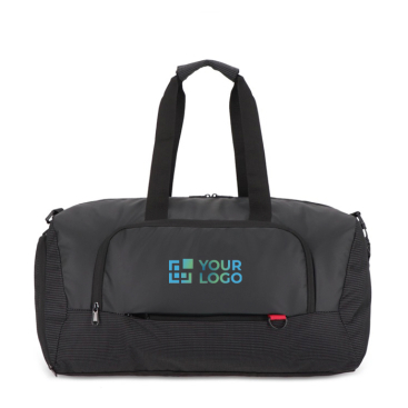 Reisetasche aus Jacquard und PU mit Schuhfach