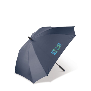 Windfester Regenschirm für 2 Personen mit quadratischem Design, Ø121 Ansicht mit Druckbereich