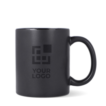 Matte Keramiktasse mit glänzendem Innenrand, 350 ml