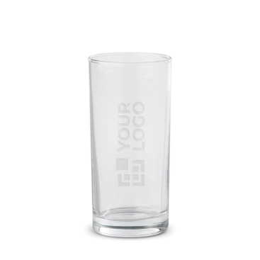 Spülmaschinenfestes Glas im klassischen Look, 270 ml Ansicht mit Druckbereich