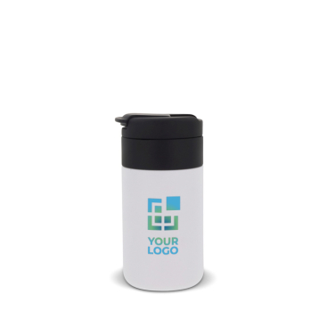 Doppelwandige Thermoflasche mit stapelbarem Deckel, 250 ml Ansicht mit Druckbereich