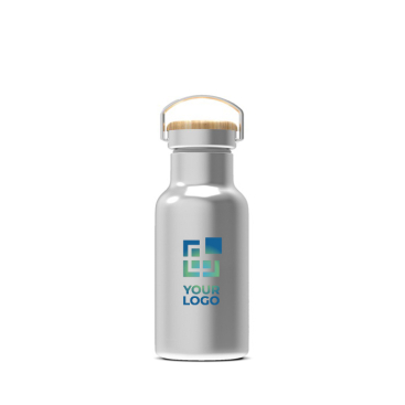 Thermosflasche mit Pulverbeschichtung und Henkel, 350 ml Ansicht mit Druckbereich