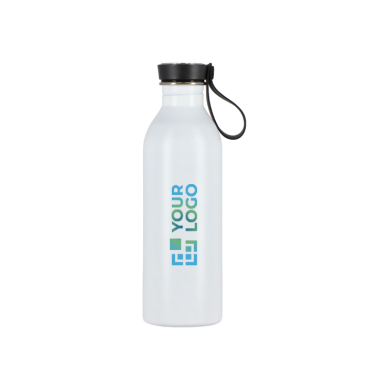Edelstahlflasche mit Silikonhenkel am Deckel 500 ml
