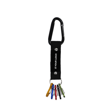 Schlüsselanhänger mit Karabiner und 5 Haken zum Aufhängen