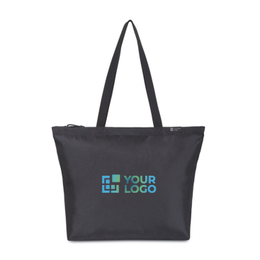 Tote-Bag aus RPET mit Innenfach für Wasserflasche