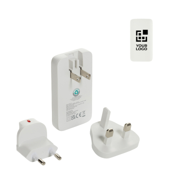 Ultraflaches Ladegerät mit Reiseadaptern und USB-C 65W
