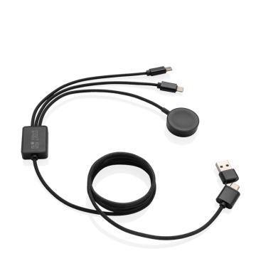 Recyceltes 6-in-1-Ladekabel mit Uhren-Ladefunktion