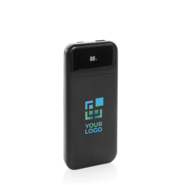 Powerbank mit Kabeln und digitaler Anzeige, 10.000 mAh
