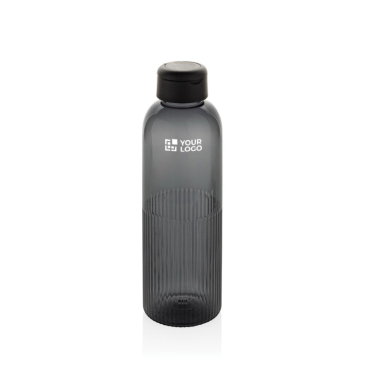 Flasche aus RPET mit Griff und gewelltem Design sowie Henkel 750 ml