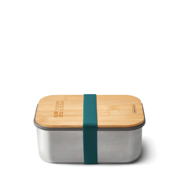 Stahllunchbox mit Deckel und Band von Black+Blum, 1,25 L