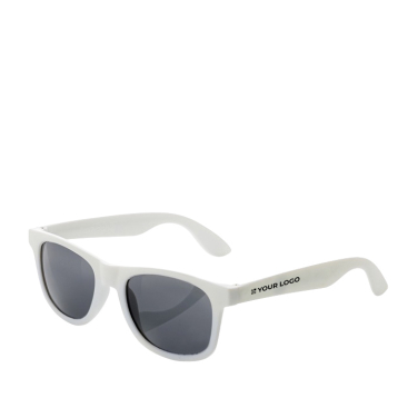 Sonnenbrille aus reyceltem Plastik PP  Ansicht mit Druckbereich