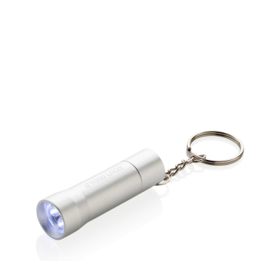 Schlüsselbund-Taschenlampe aus recyceltem Aluminium mit LED, 15 Lumen