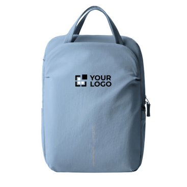 Erweiterbarer Rucksack aus recyceltem Gewebe mit Duo-Zipper 16''
