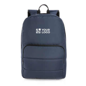 Ökologischer Laptop-Rucksack Ansicht mit Druckbereich