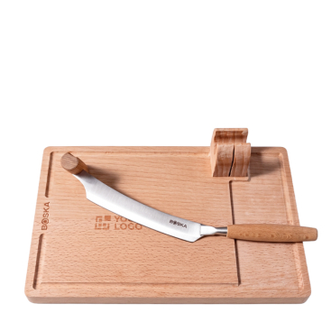 Käseschneider mit HOLZBRETT und abnehmbarem Messer Boska