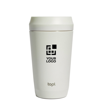 Thermobecher aus recyceltem Stahl mit 360°-Deckel 354 ml Topl To Go