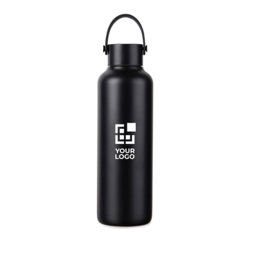 Thermoflasche 600 ml aus recyceltem Edelstahl mit Griff