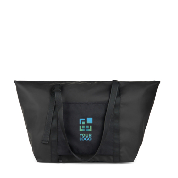 Wochenendtasche aus recyceltem Polyester mit Trolleyhülle