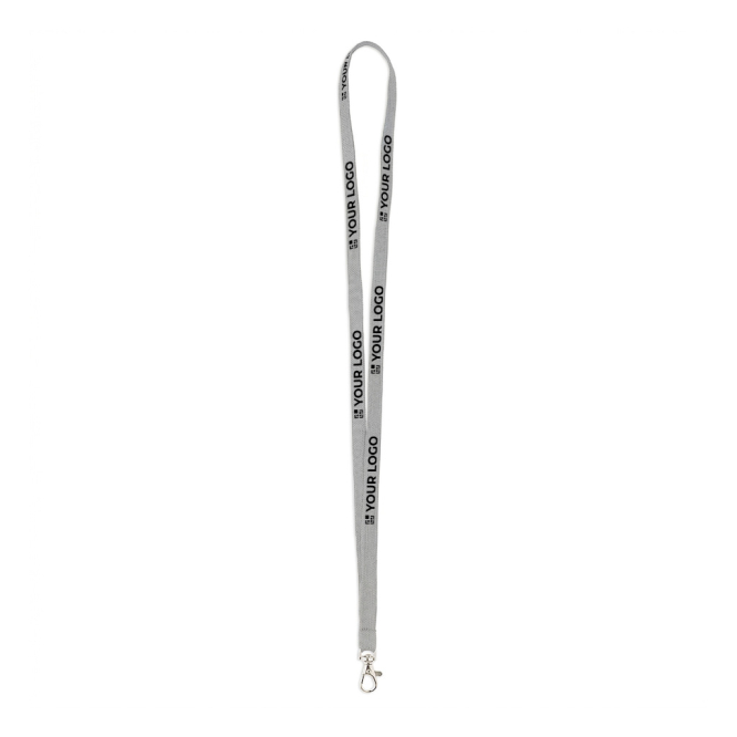 Individuell gefertigtes Polyester Lanyard mit wählbarem Karabiner