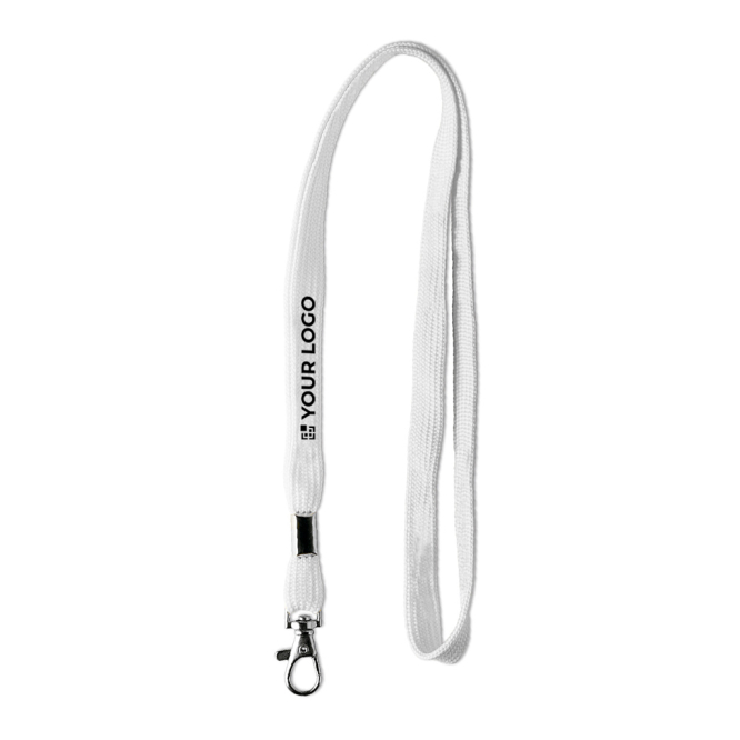 Polyester-Lanyard mit Klammer und Metallkarabine